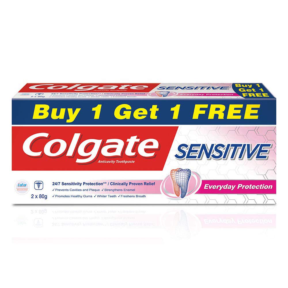 Colgate Sensitive toothpaste pack of two 80 g tubes