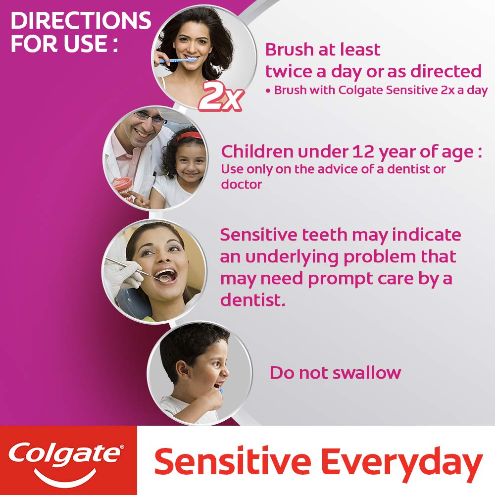 Colgate Sensitive Everyday Protection Anticavity Toothpaste - 80g (Buy 1 get 1 free) – view 3