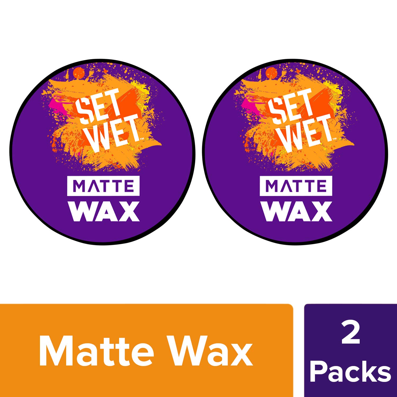 Set Wet Matte Hair Wax For Men, Strong Hold, Jar, 60 g (Pack of 2) – view 2