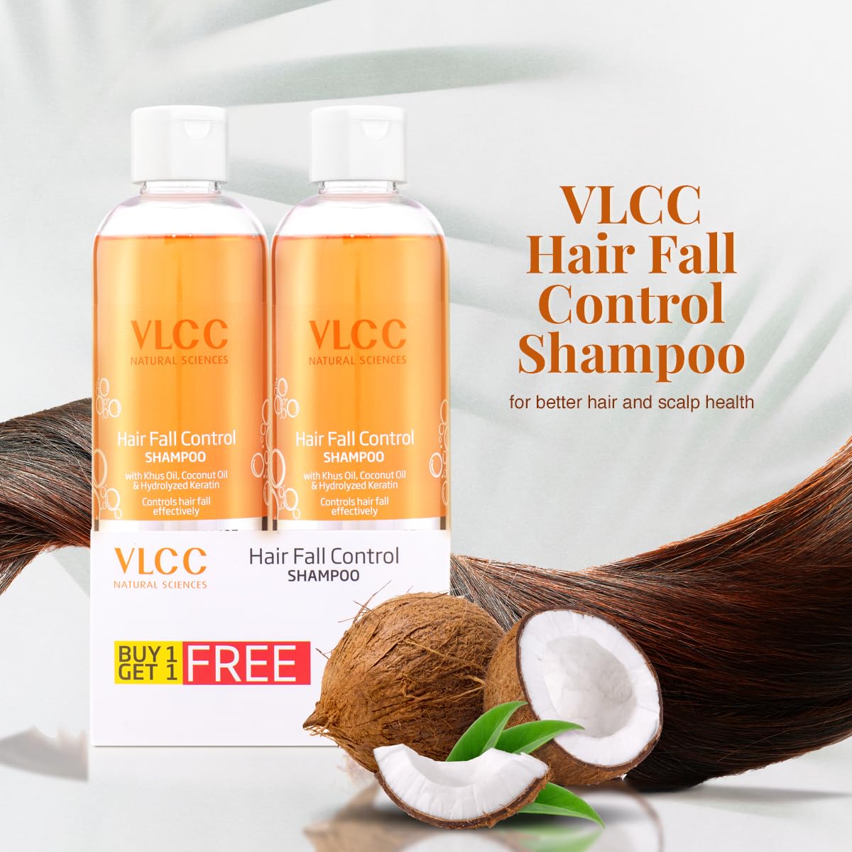 VLCC Hair Fall Control Shampoo - B1G1 - 350ml X 2 (700ml) – view 3