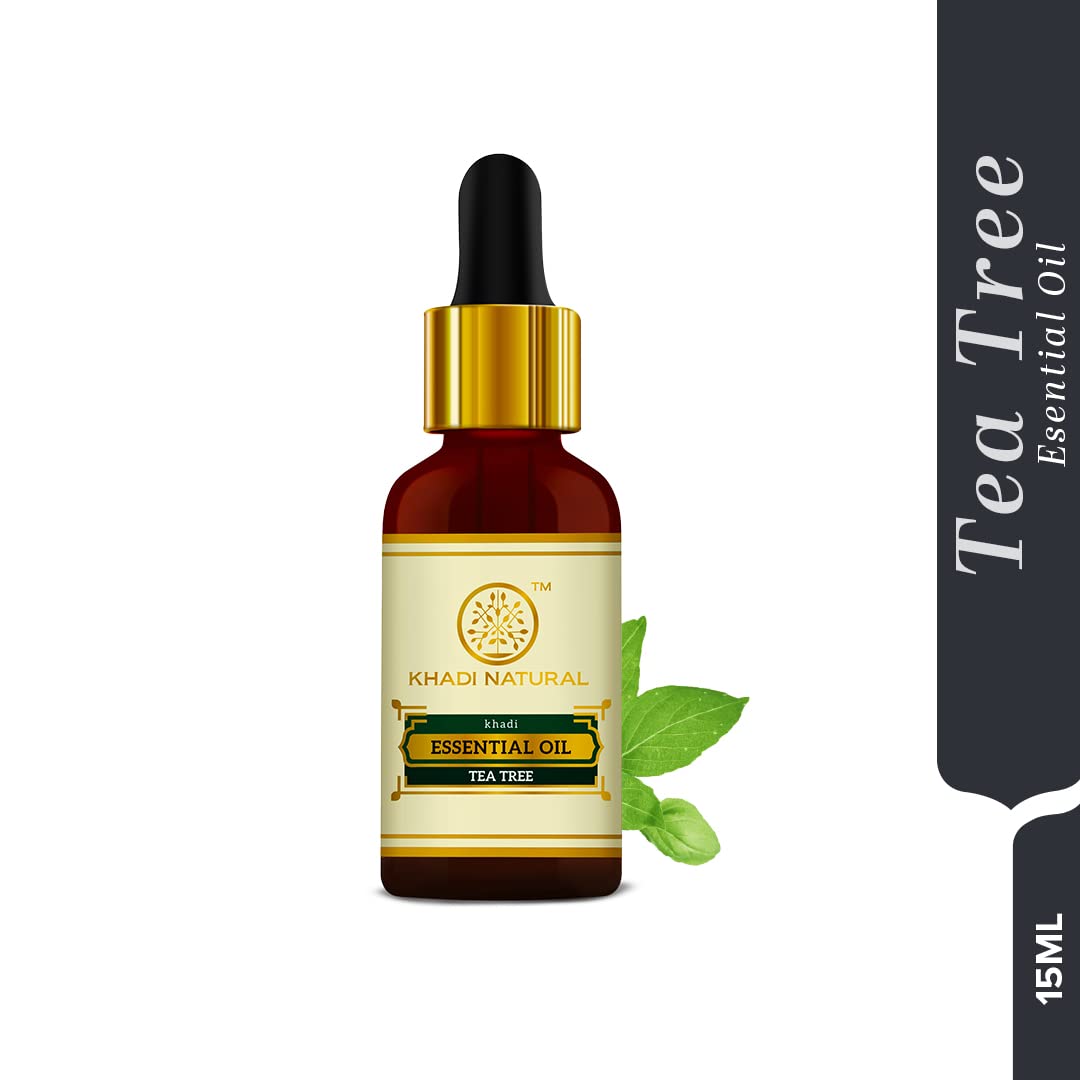 KHADI NATURAL Teatree Pure Essential Oil Latest International Packaging (15ml) – view 2