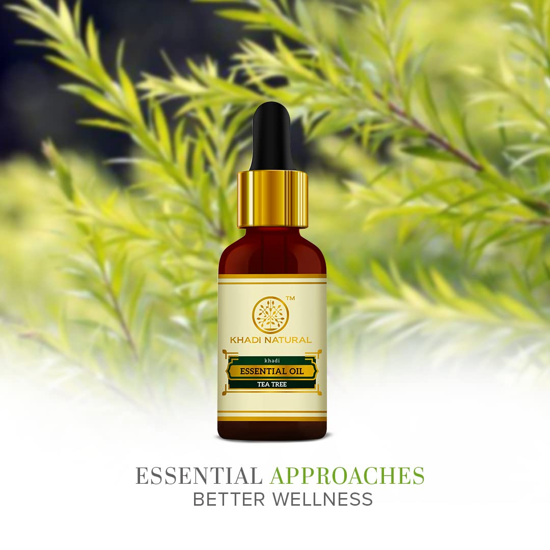KHADI NATURAL Teatree Pure Essential Oil Latest International Packaging (15ml) – view 5