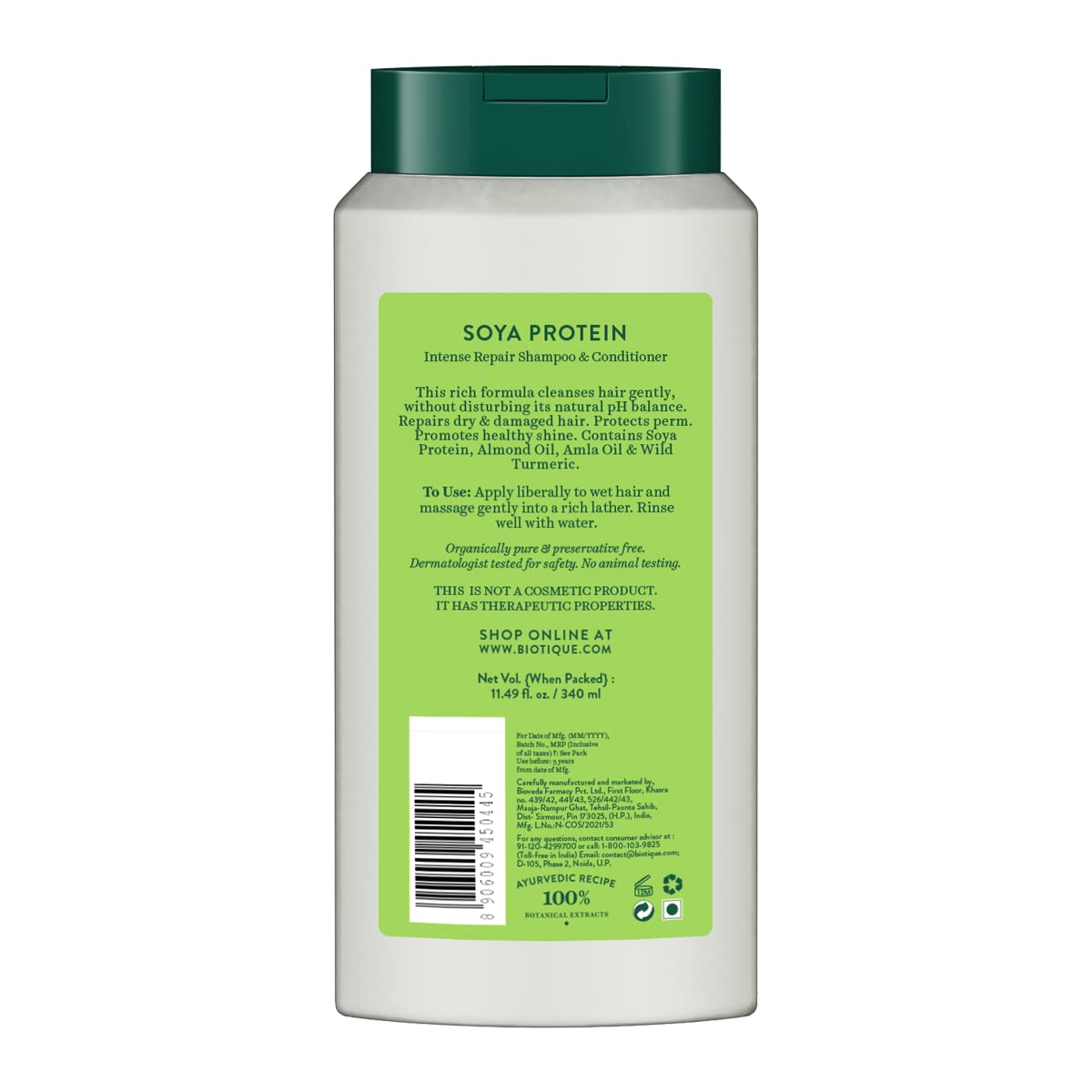 Biotique Bio Soya Protein Fresh Nourishing Shampoo – view 2