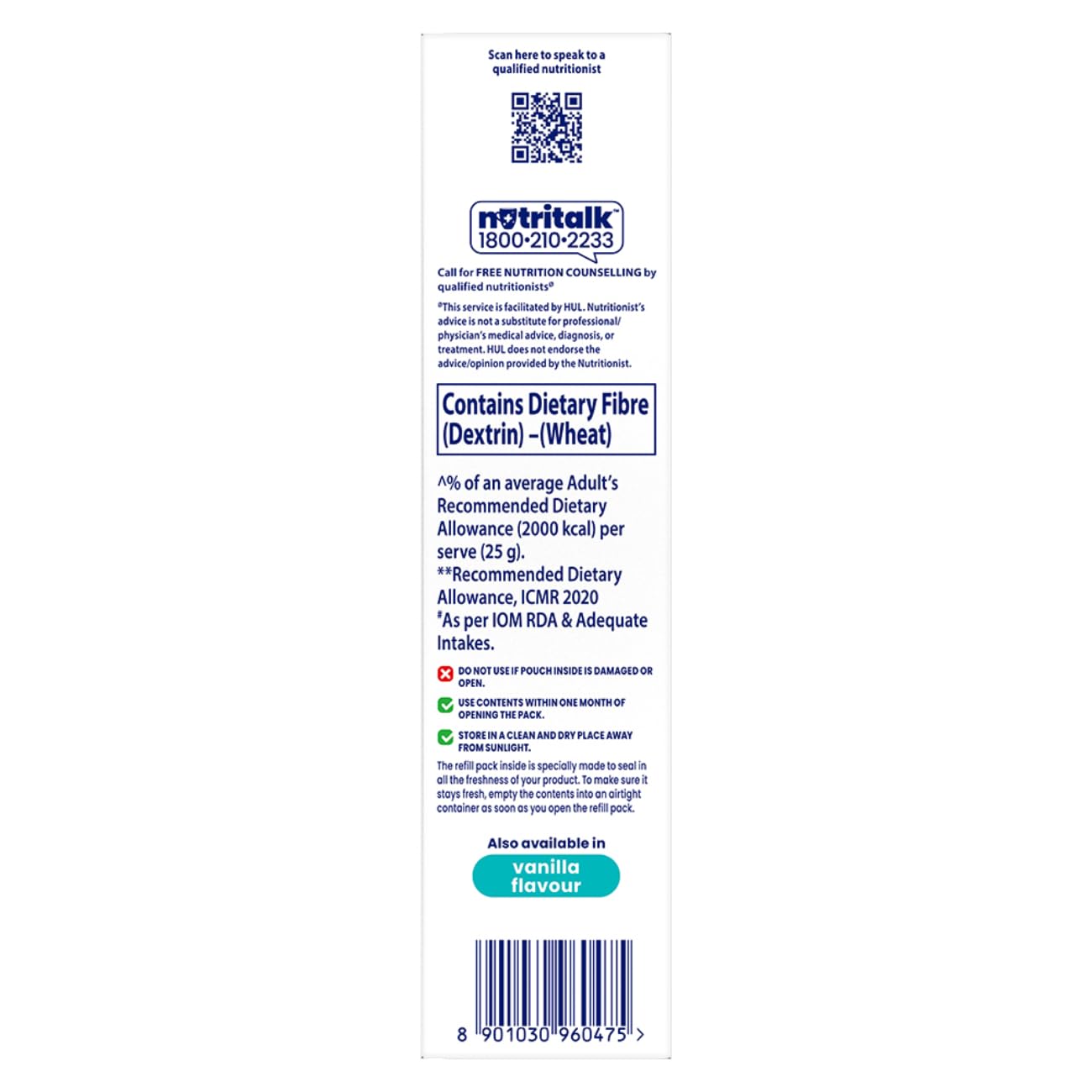 Horlicks Mother's Plus Kesar 400 G BIB, For Pregnancy And Lactation With Protein For Birth Weight And DHA For Brain Development - No Added Sugar 20Sachets, 400 Grams Powder, 20 Servings – view 2