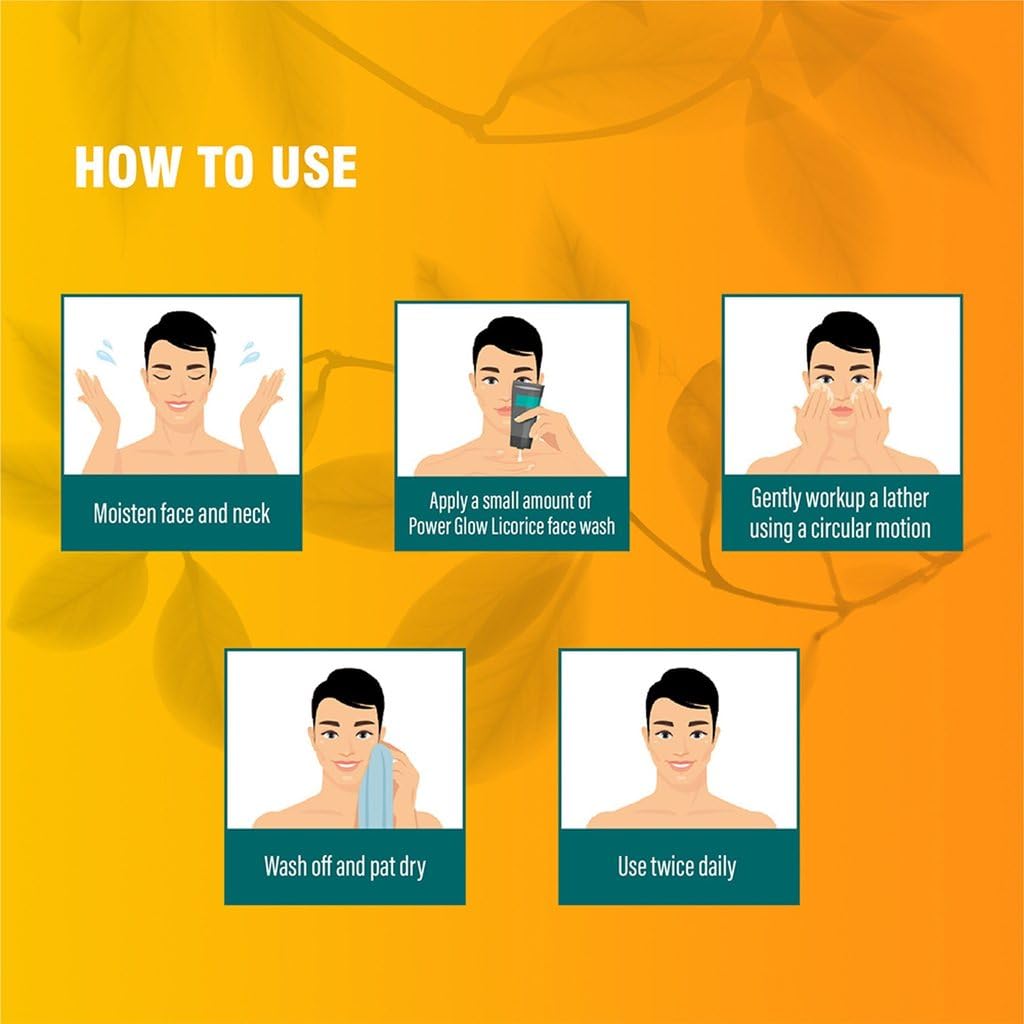 Himalaya MEN Power Glow Licorice Face Wash, 50ml – view 5