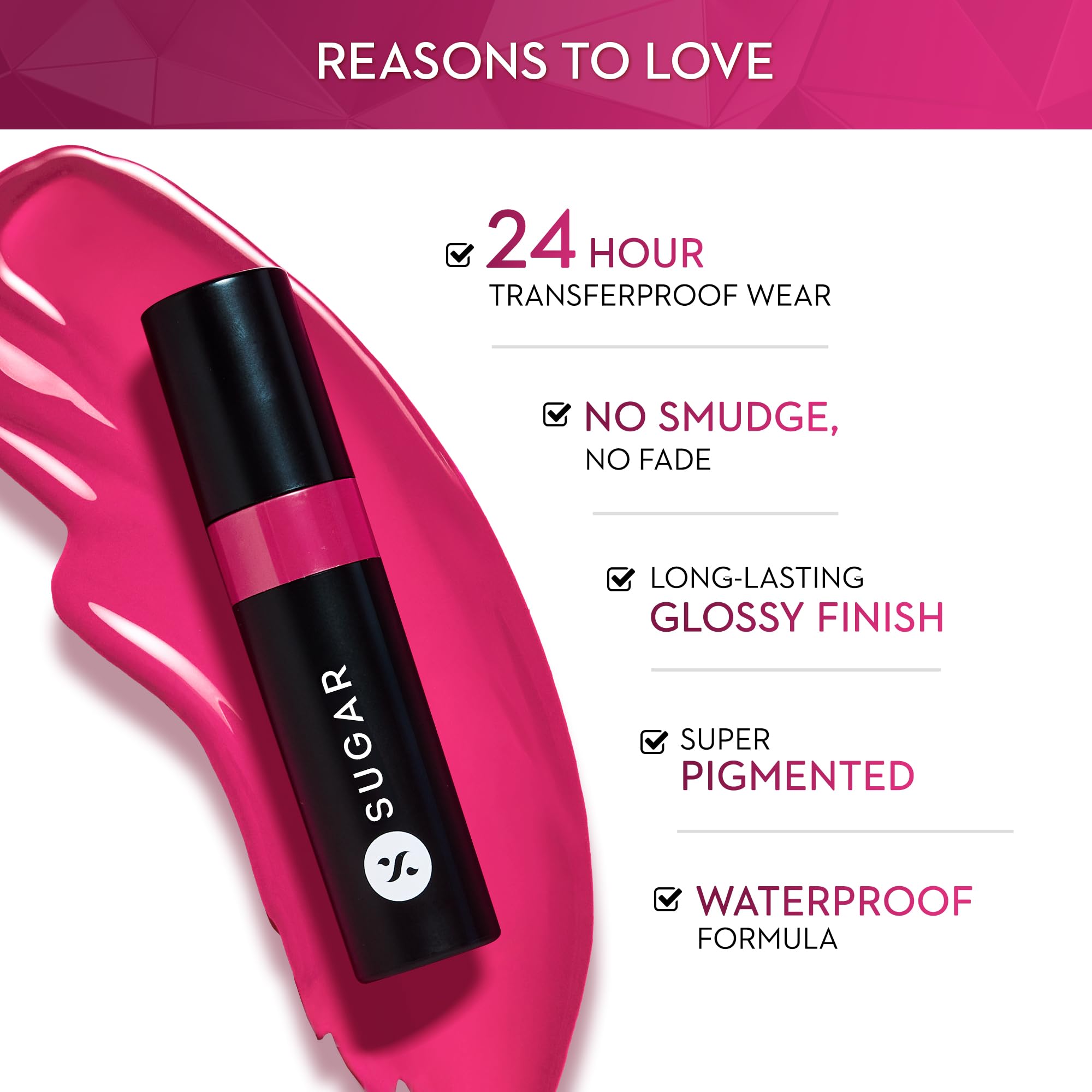SUGAR Cosmetics Partner In Shine Transferproof Glossy Lipstick – view 2