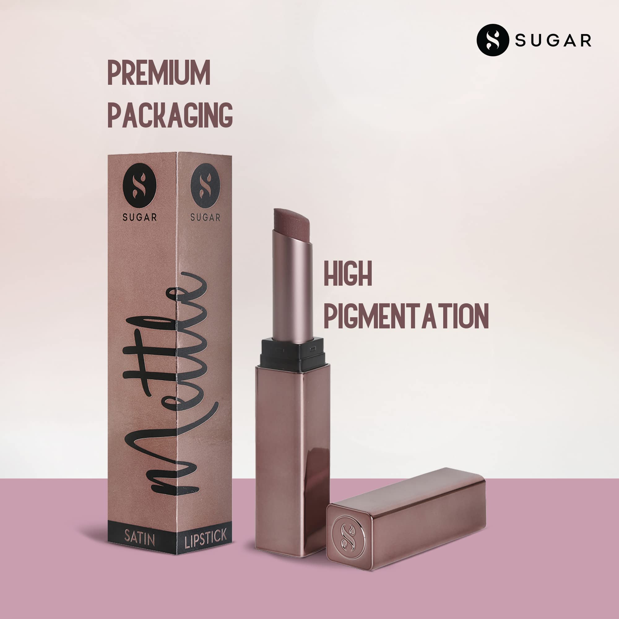 SUGAR Cosmetics Mettle Satin Lipstick – view 3