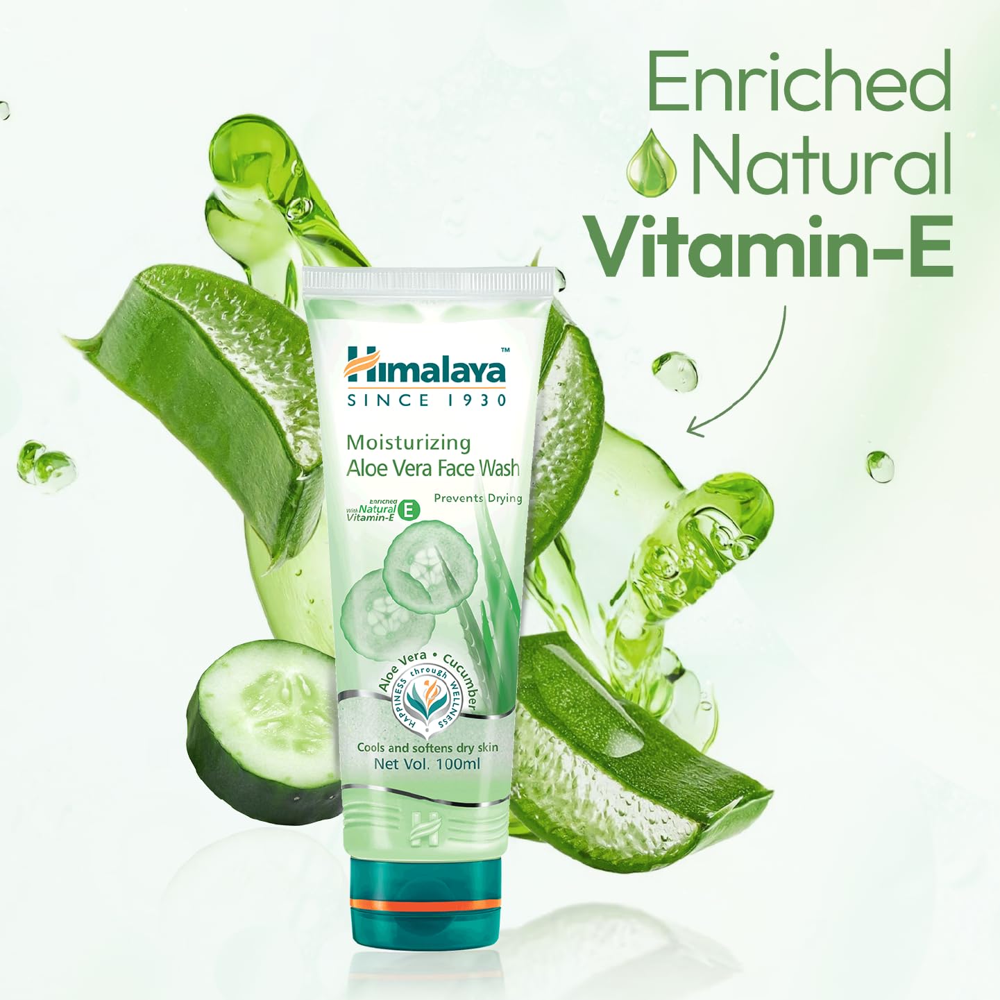 Himalaya Herbals Moisturizing Aloe Vera Face Wash Cream, 50ml – view 6