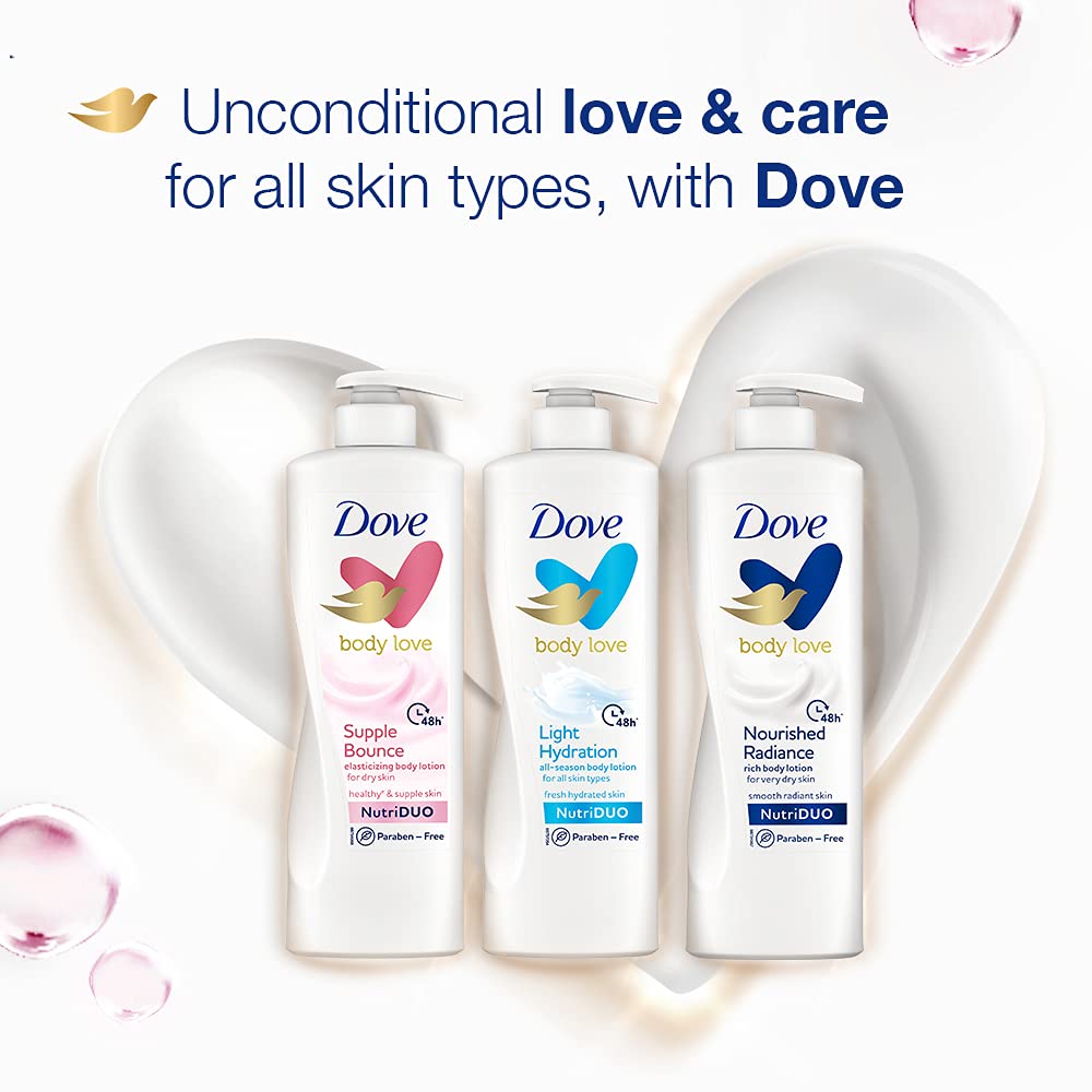 Dove Body Love, Supple Bounce Body Lotion, 400 ml , for Supple Healthy Skin, 48hrs Long-Lasting Moisturization, Paraben-Free, Plant Based Moisturizer – view 7