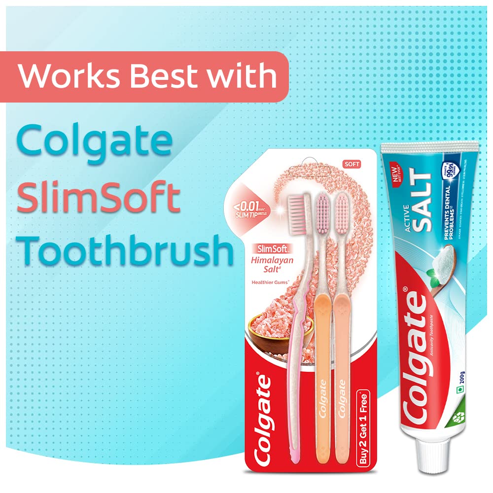 Colgate Active Salt Toothpaste, Daily Germ Protection, Pack of 100g, Colgate Toothpaste with Salt and Mint, Healthy Gums & Teeth, Toothpaste that Fights Germs & Eliminates Bad Breath – view 6