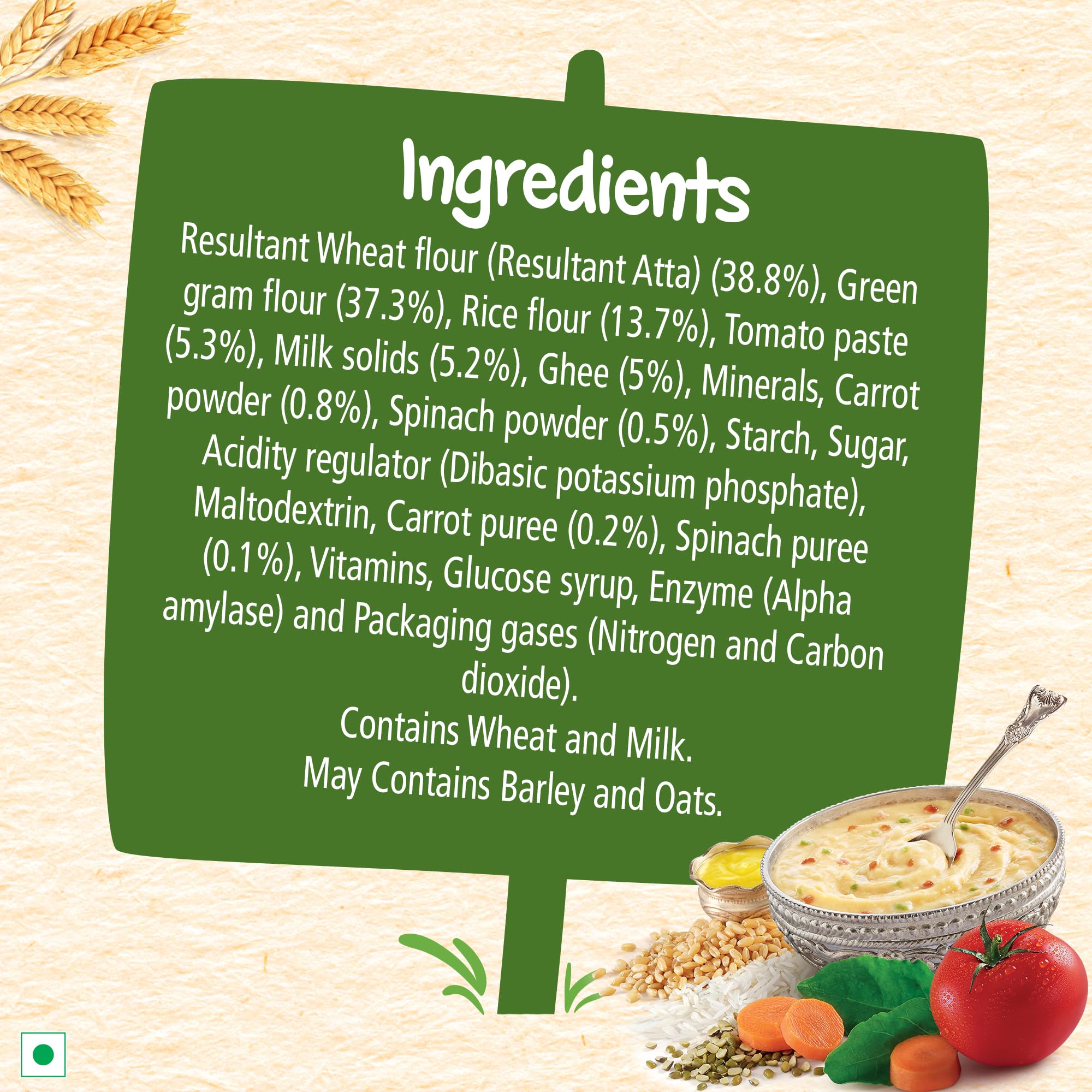 Nestle Cerelac Baby Cereal with Milk , Khichdi with Vegetables & Ghee , From 8 to 24 Months ,Stage 2, Source of Iron & Protein , 300g – view 3