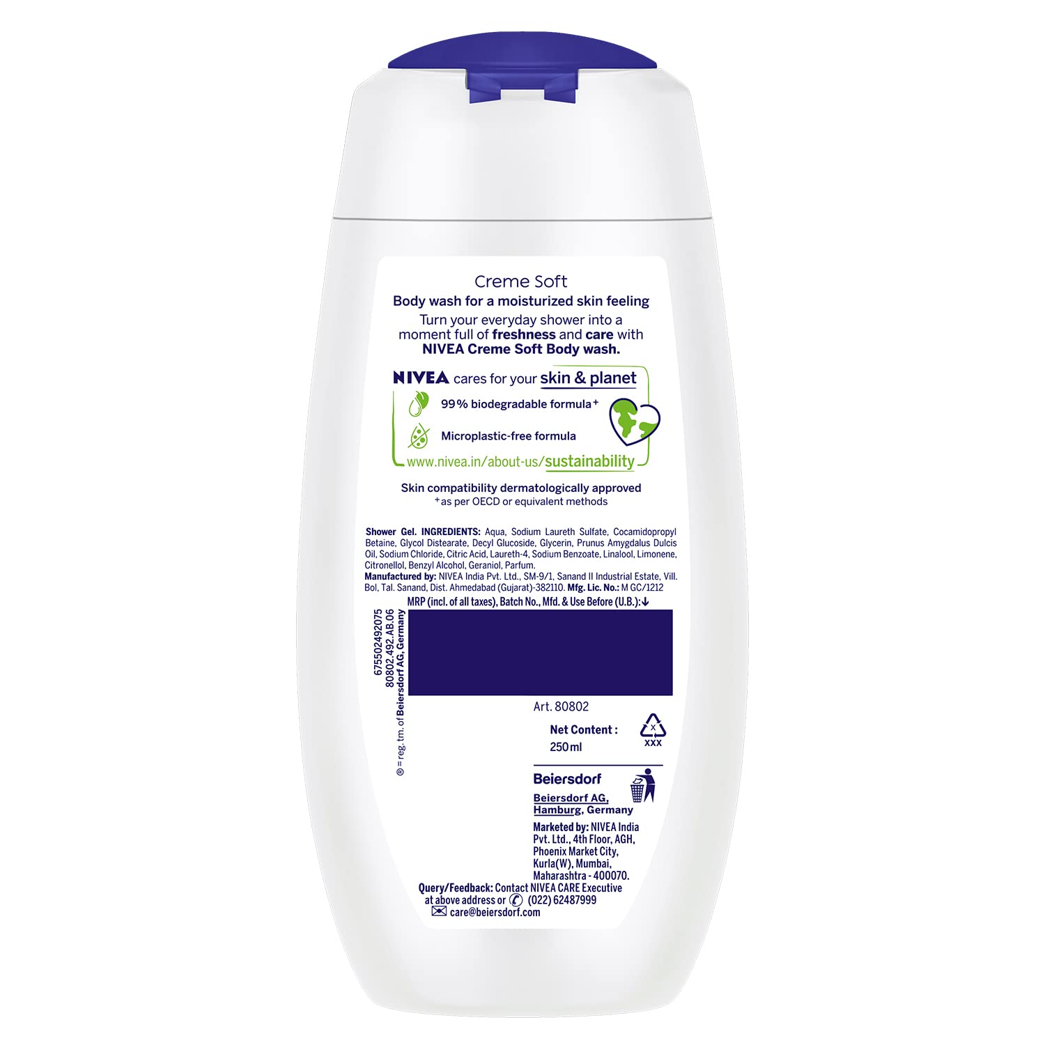 NIVEA Crème Soft 250ml Body Wash – view 6
