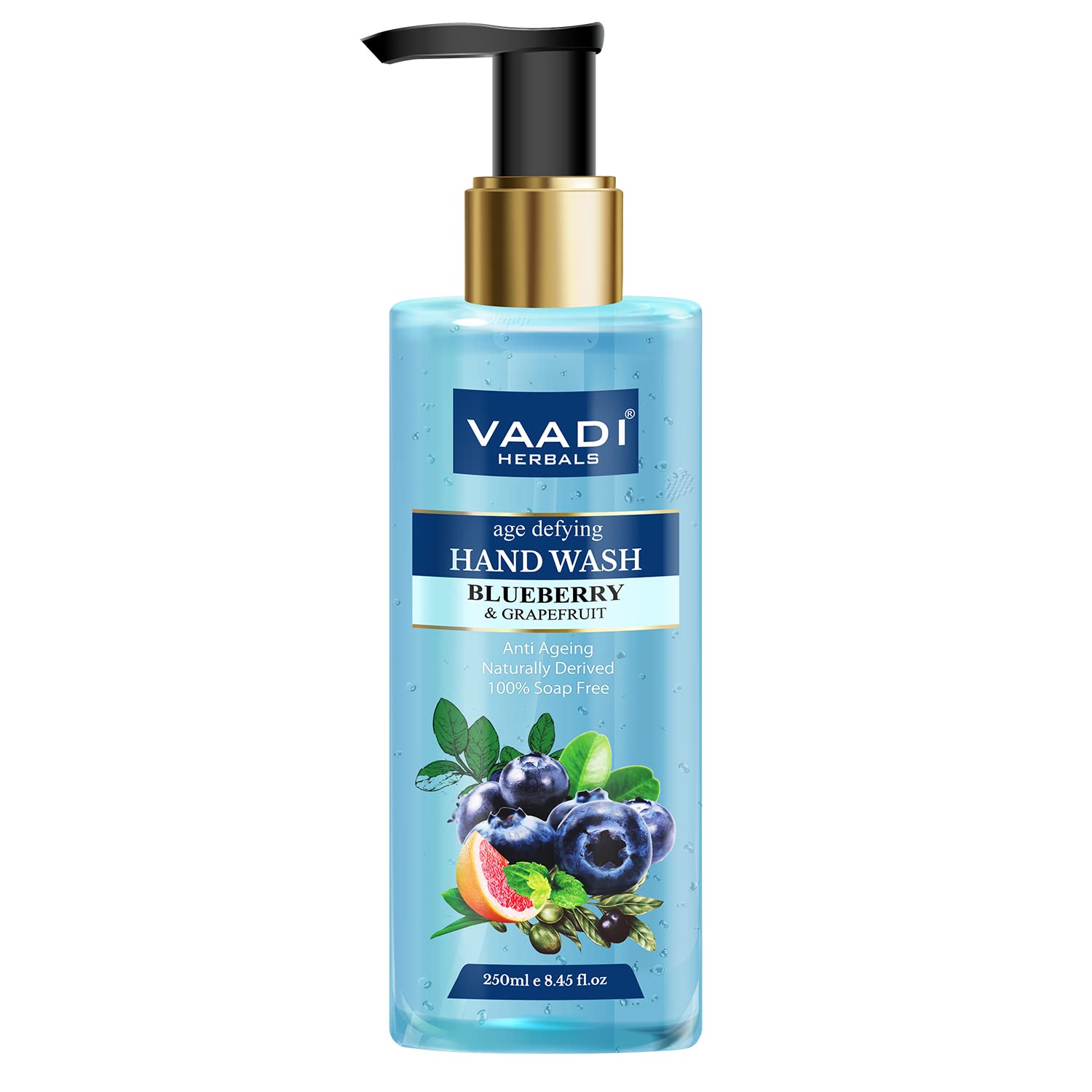 Vaadi Herbals Age Defying Blueberry and Grapefruit Hand Wash - 250 ml – view 2