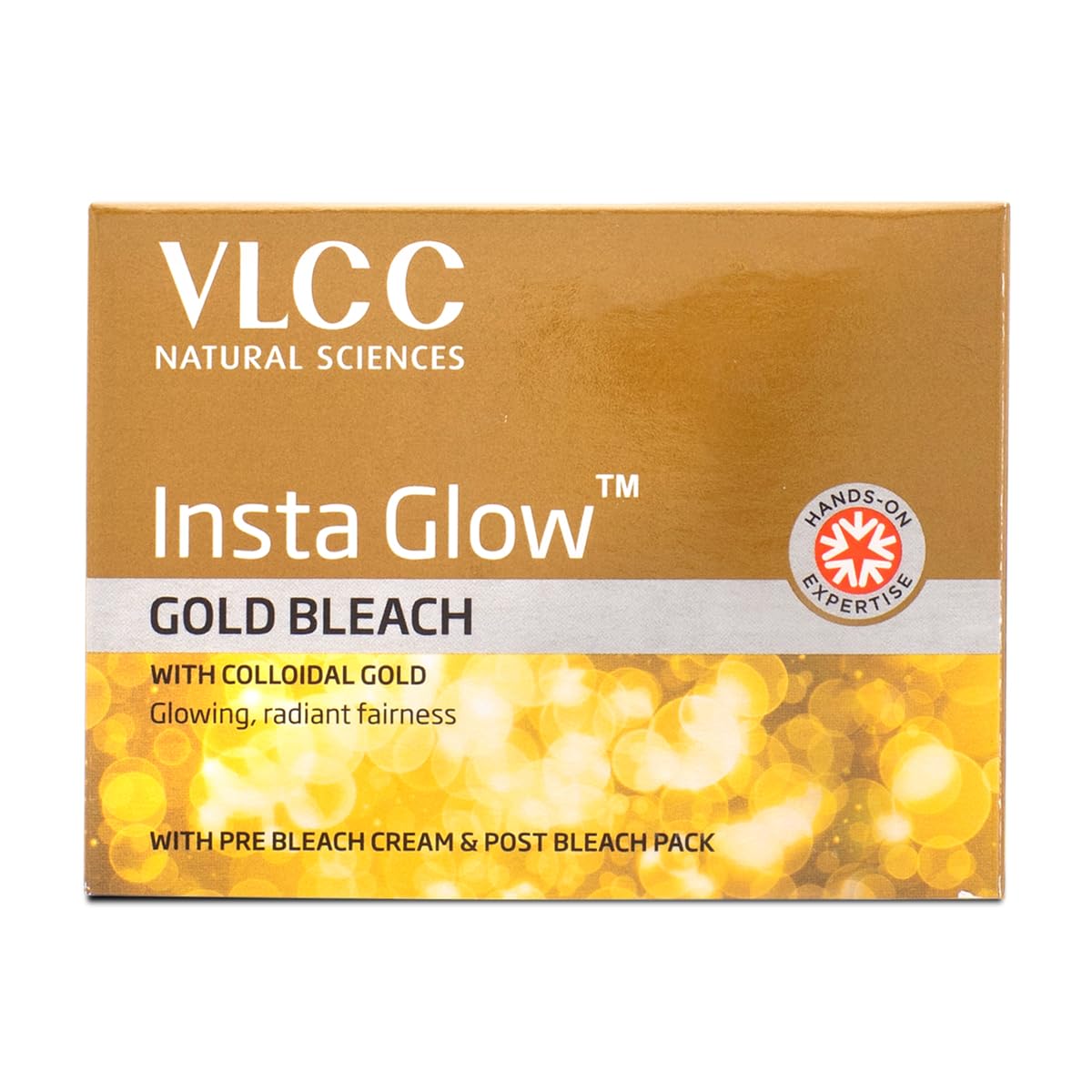 VLCC gold bleach cream 30 g carton front view