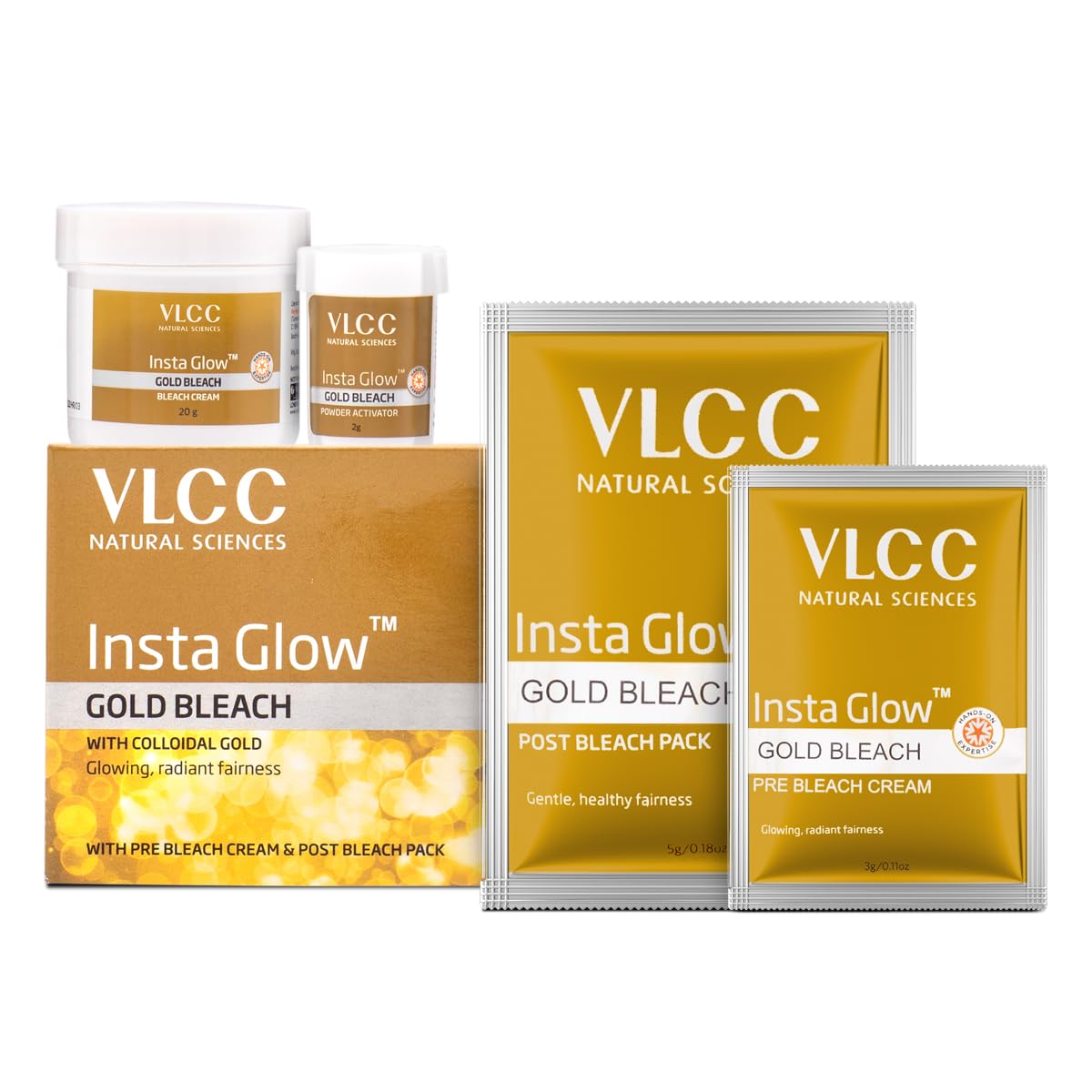 VLCC Insta Glow Gold Bleach, 30gm – view 2