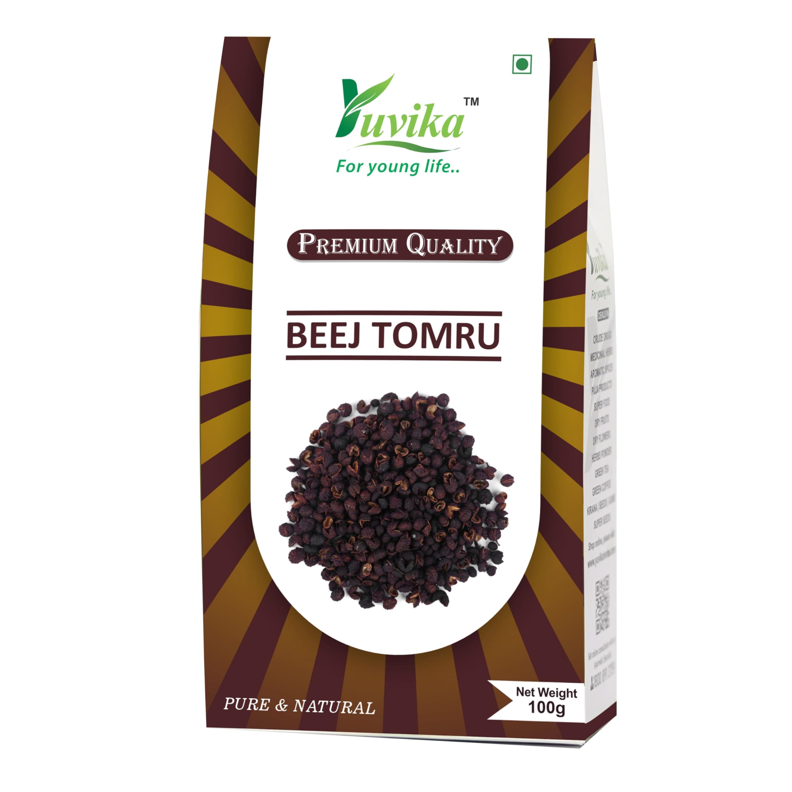 Box of Yuvika Tomar Seeds 100 grams packaging