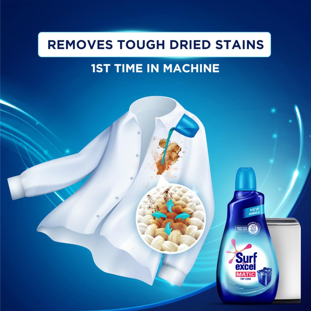 Surf Excel Matic Top Load Liquid Detergent 1L – view 3