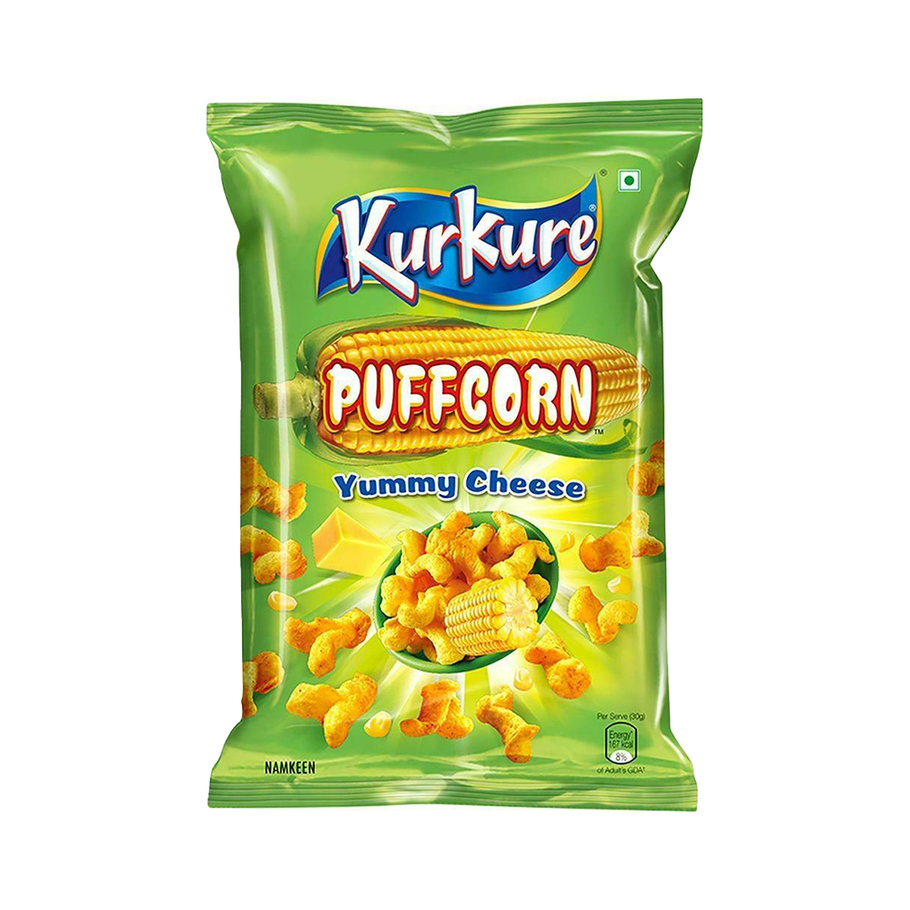 Pack of Kurkure Yummy Cheese Puffcorn cheese snack