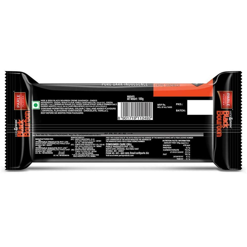Parle Hide & Seek Black Bourbon Chocolate Cream Biscuits 100 G – view 2