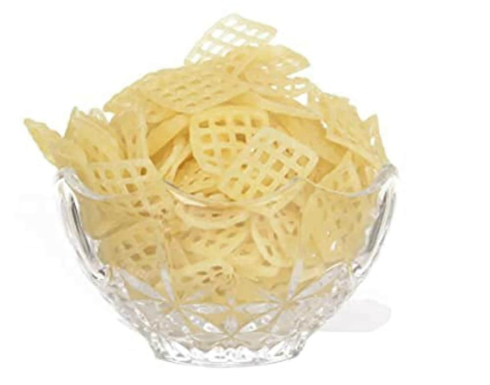 Hand-prepared sun-dried aloo papad pack ready to fry