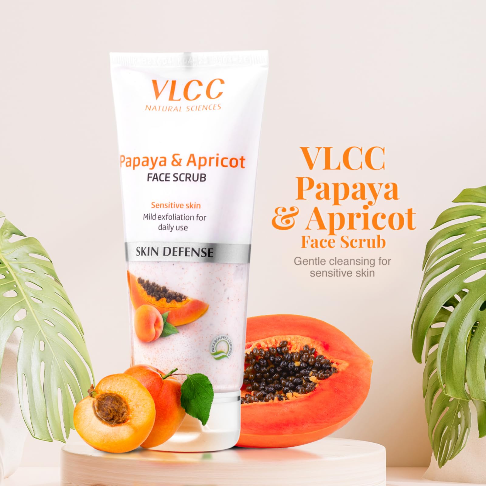 VLCC Papaya & Apricot Face Scrub - 80g – view 2