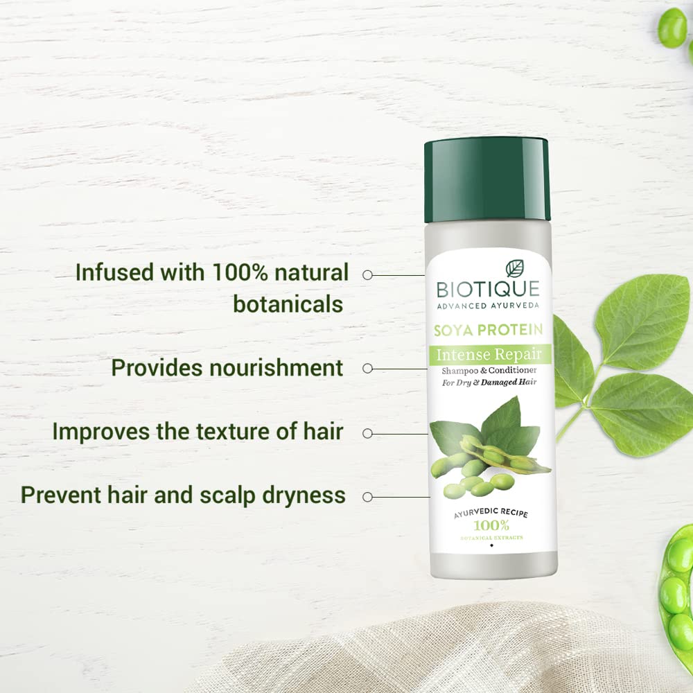 Biotique Bio Soya Protein Fresh Nourishing Shampoo – view 2