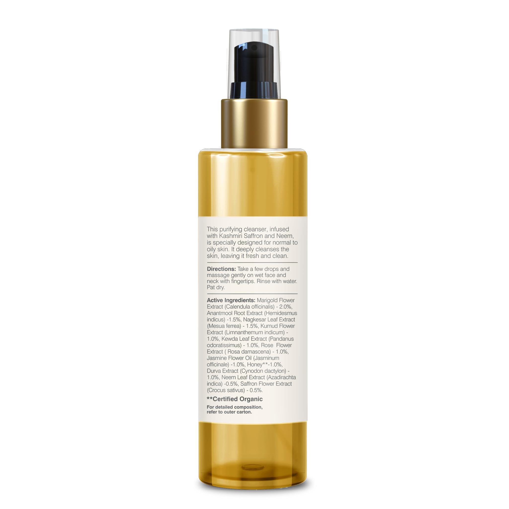 Forest Essentials Delicate Facial Cleanser Kashmiri Saffron & Neem, Ayurvedic Gel Face Wash For Oily Skin, SulphateFree, Anti Acne Face Cleanser, Controls Oil For Sensitive Skin For Women & Men 130 ml – view 6