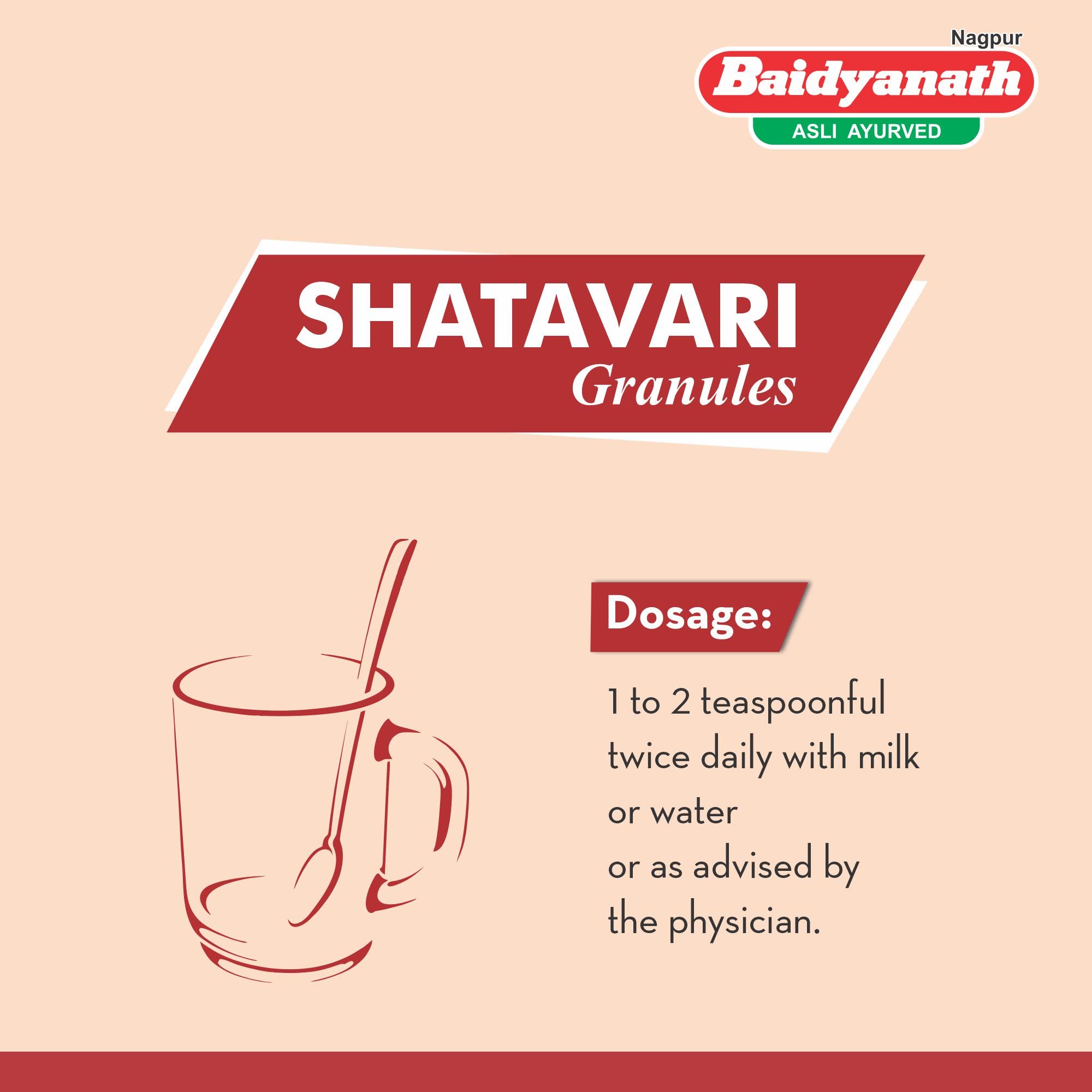 Baidyanath Asli Ayurved Shatavari Granules For Women - 500 Gms – view 7