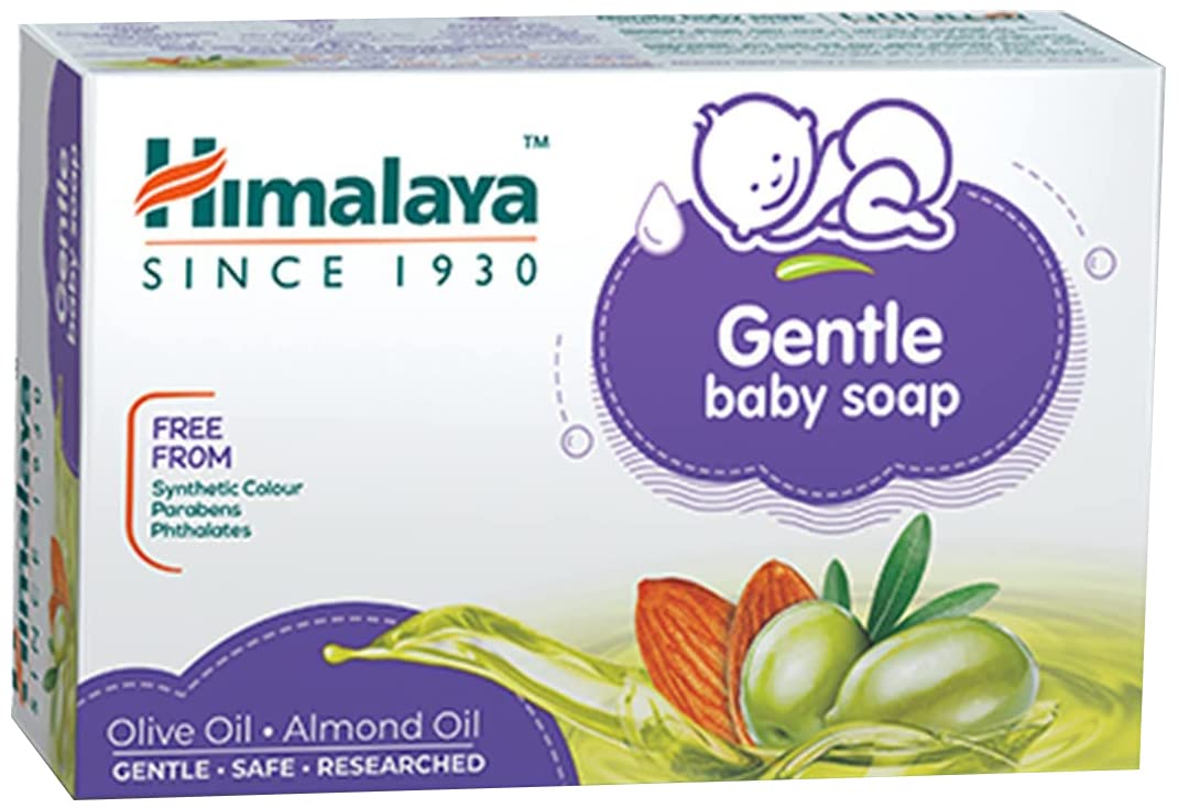 Himalaya baby soap bar with almond and olive oil box