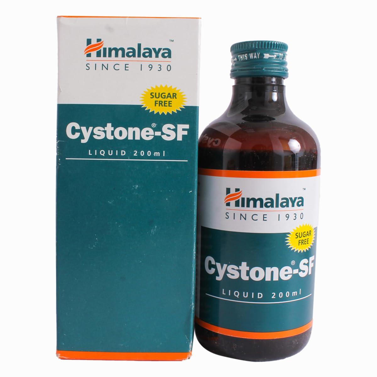 Front view of Himalaya Cystone-SF Sugar Free 200 ml bottle
