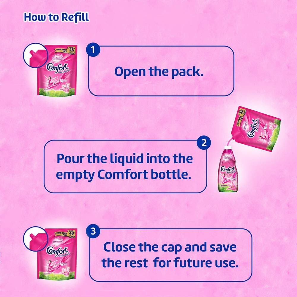 Comfort Lily Fresh Fabric Conditioner 2 L Refill Pack – view 7