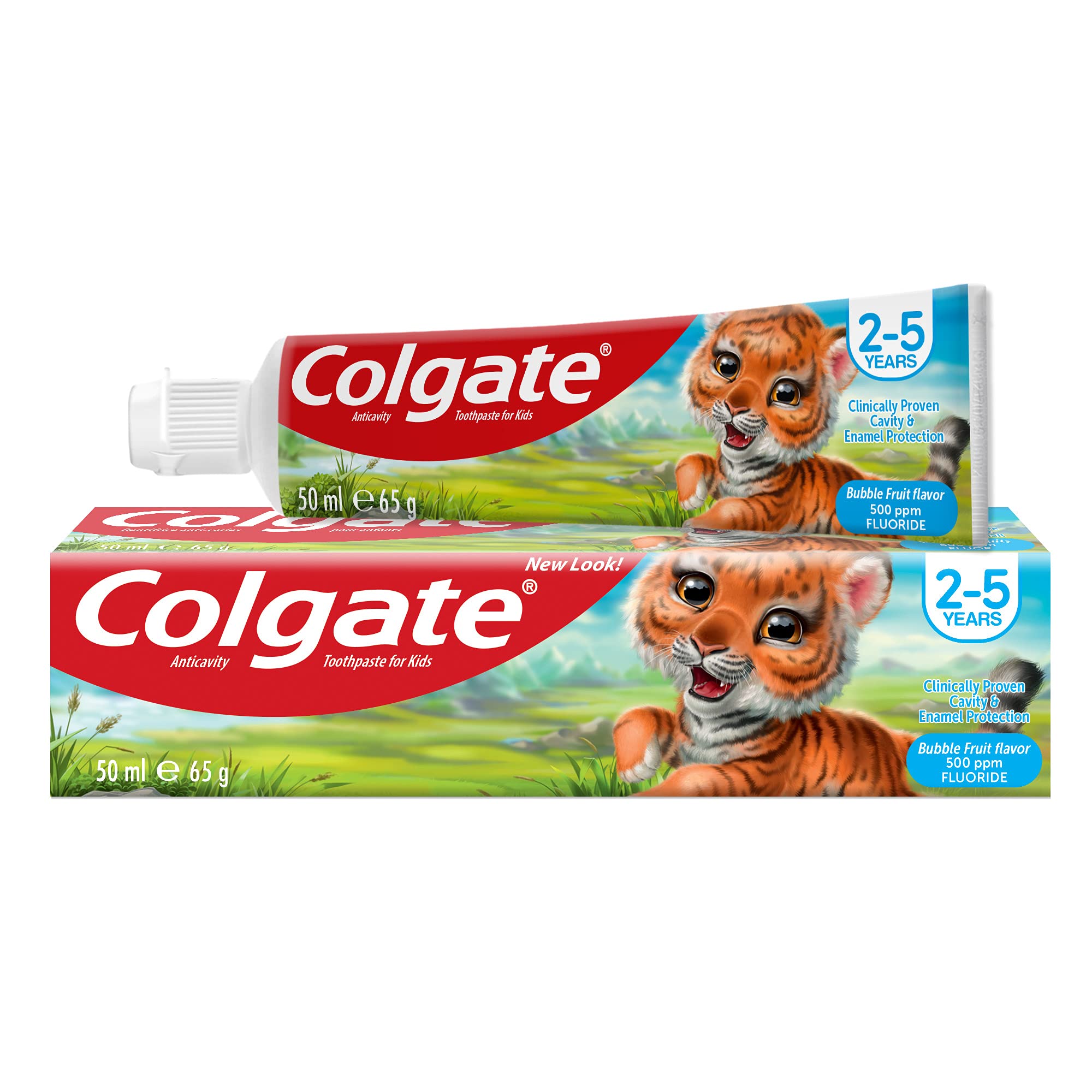 Colgate Bubble Fruit kids toothpaste tube 50 ml hero view
