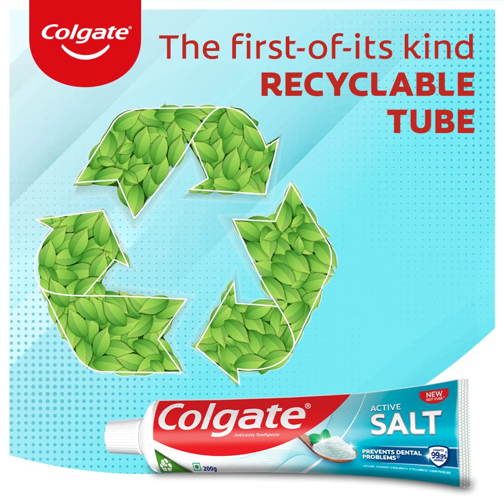Colgate Active Salt Toothpaste, 300gm Saver Pack,Oral care (Pack of 2) – view 5