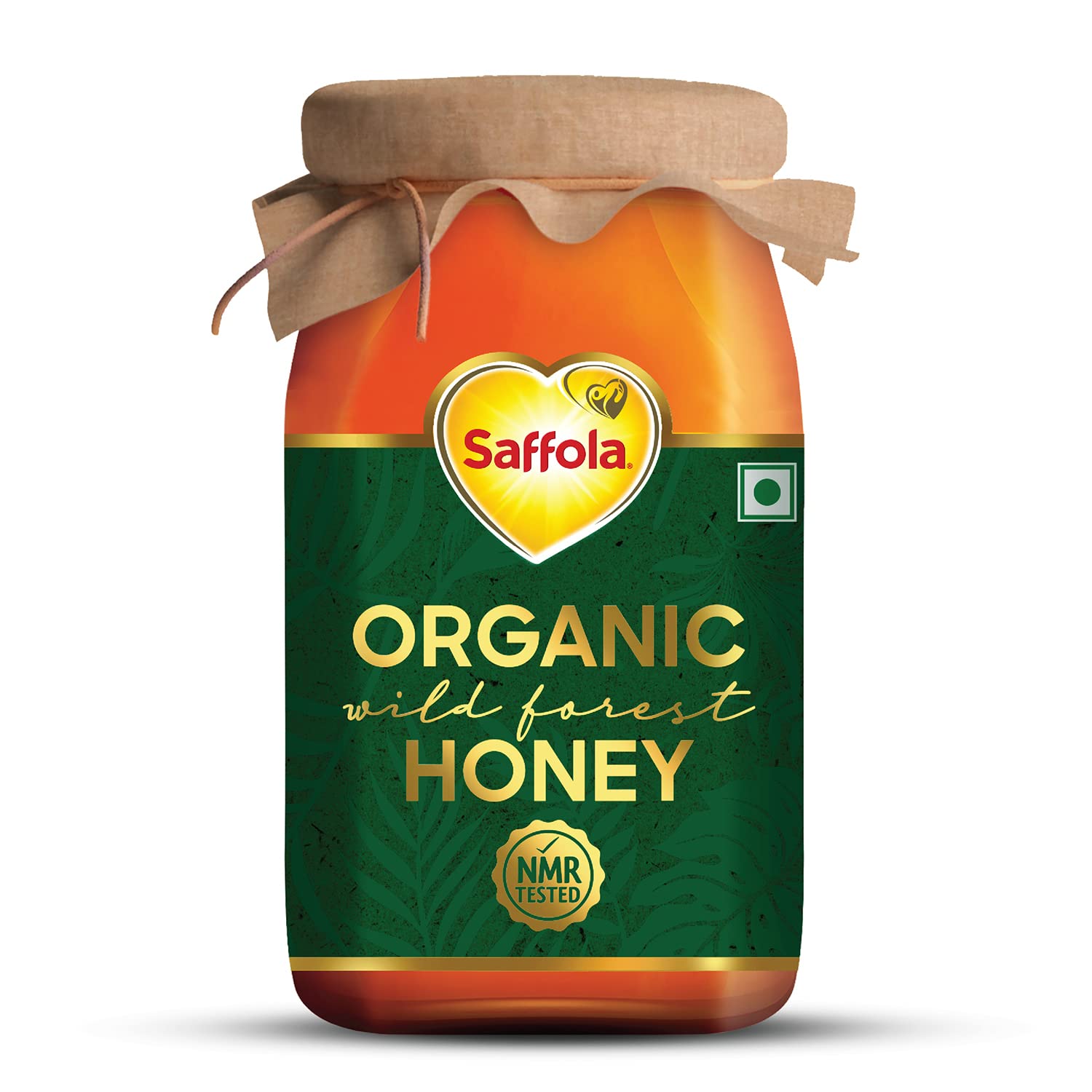 Bottle of Saffola Wild Forest Organic Honey, 500g