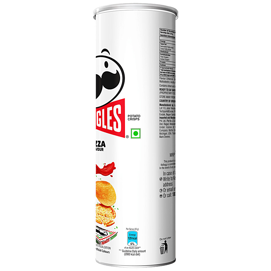 Pringles Potato Chips - Pizza Flavoured, Crunchy, Crispy 102 g – view 6