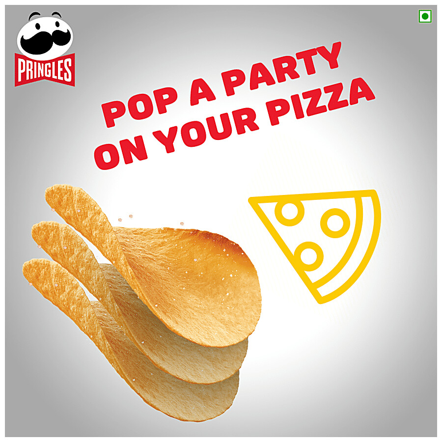 Pringles Potato Chips - Pizza Flavoured, Crunchy, Crispy 102 g – view 9