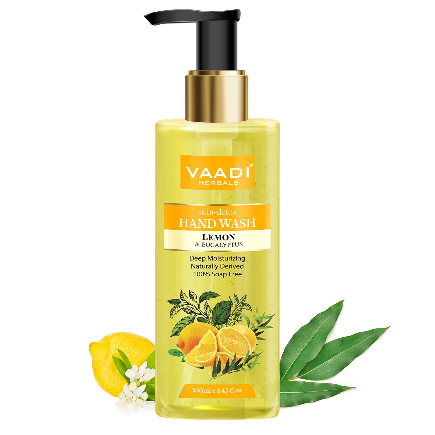 Vaadi Herbals Skin Detox Lemon and Eucalyptus Hand Wash - 250 ml (Pack of 3) – view 2