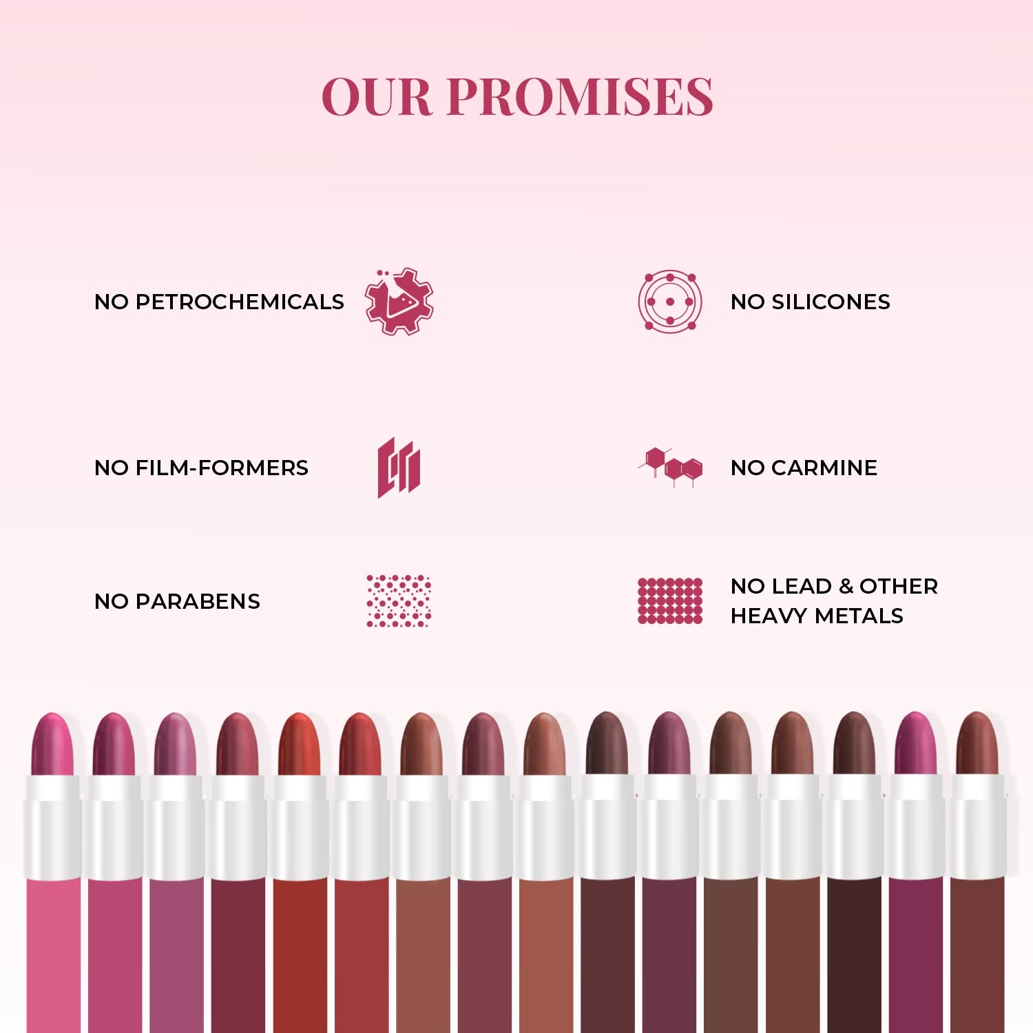 Just Herbs Ayurvedic Creamy Matte Micro Mini Lipstick Kit Lip Hydrating & Moisturizing, Lipsticks for Women Suitable All Indian Tones (Pack of 16) – view 5