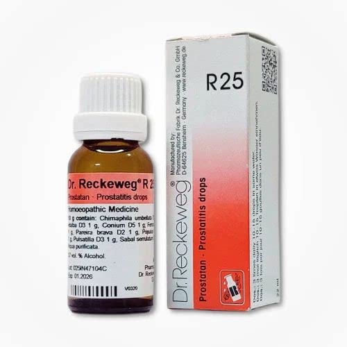 Bottle pack of Dr. Reckeweg R25 drops for prostatitis support