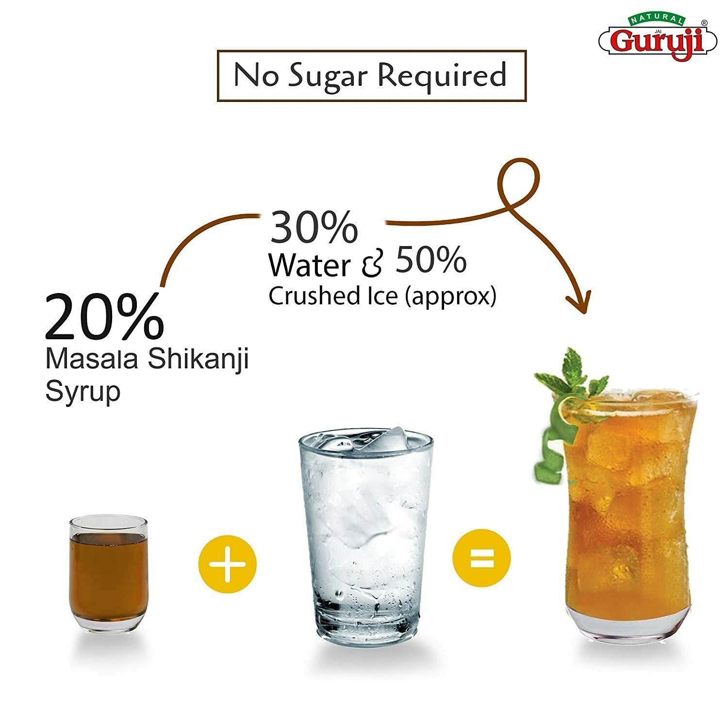 Natural Jai Guruji Pinepple & Masala Shikanji Fruit Syrup Each 750Ml (Pack Of 2) – view 8
