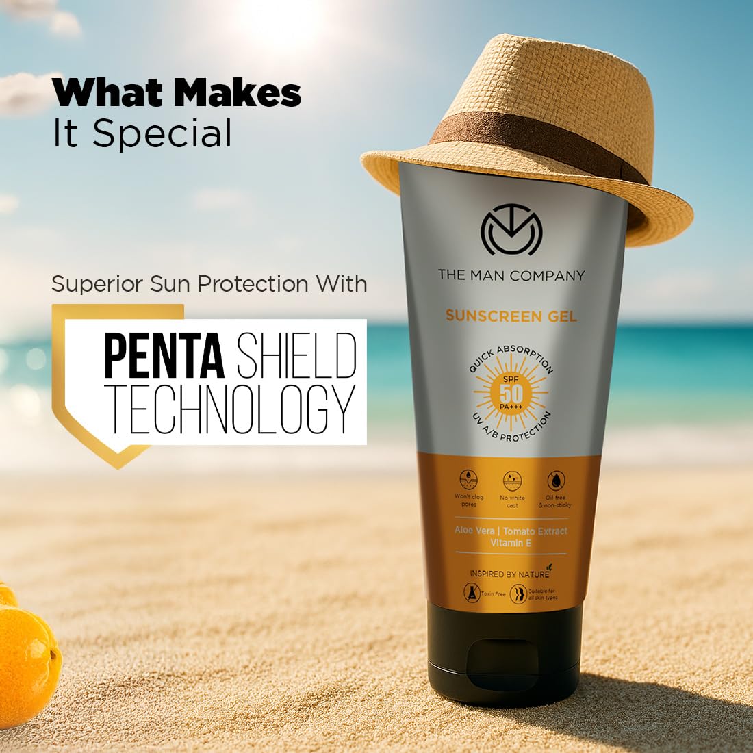The Man Company Oil-Free Sunscreen SPF50 PA+++ For Men- 50gm – view 2