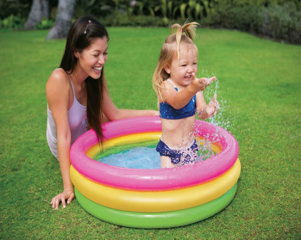 Toyshine 3 Feet Inflatable Kids Pool Bath Pool Tub, Summer Water Fun Bathing Tub Toy for Kids - 34x 10 Inches – view 2