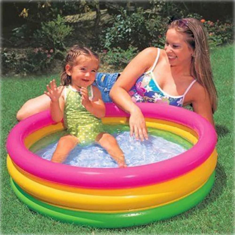 Toyshine 3 Feet Inflatable Kids Pool Bath Pool Tub, Summer Water Fun Bathing Tub Toy for Kids - 34x 10 Inches – view 6
