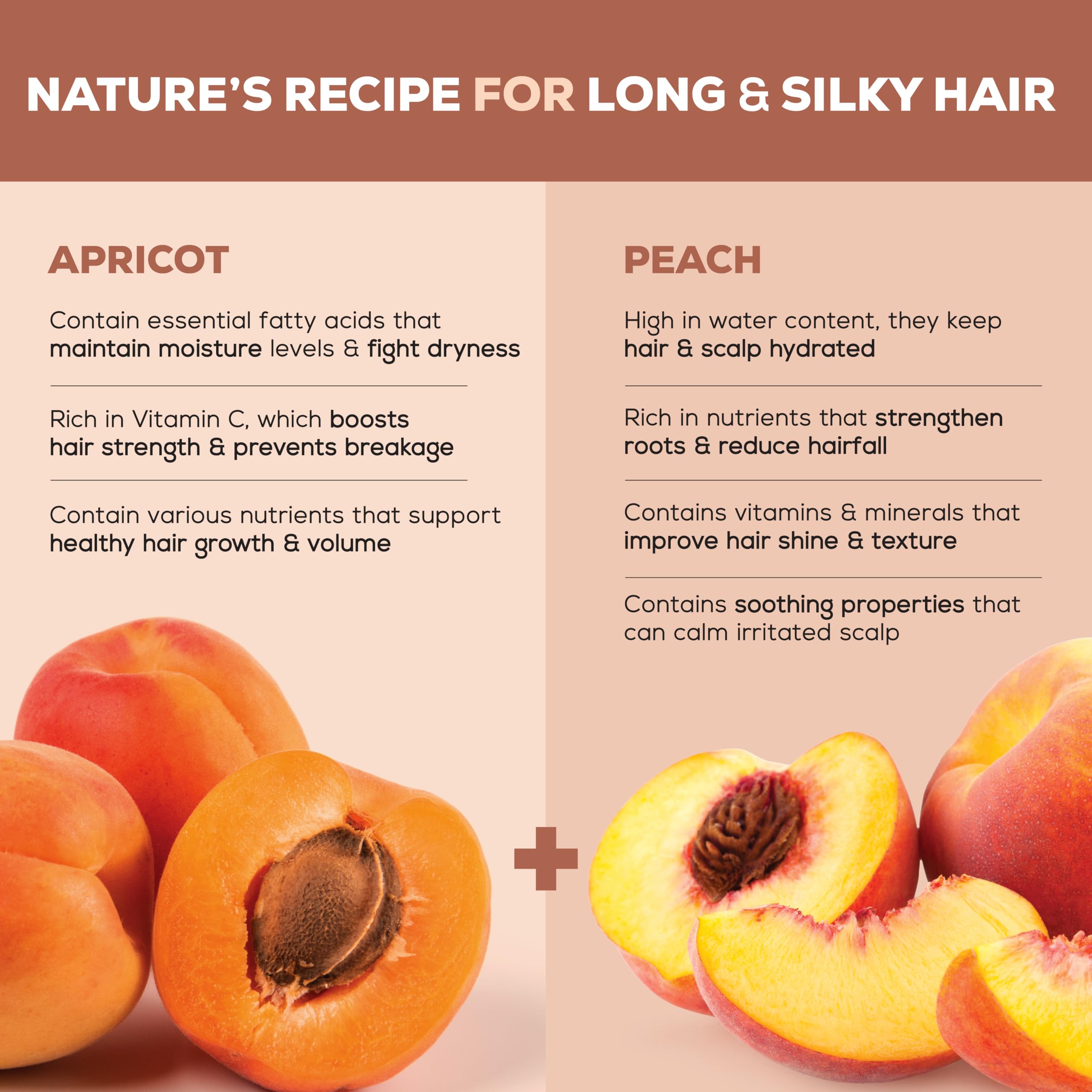 Joy Hair Fruits Long & Silky Conditioning Shampoo Enriched with Apricot & Peach, 650 ml – view 4