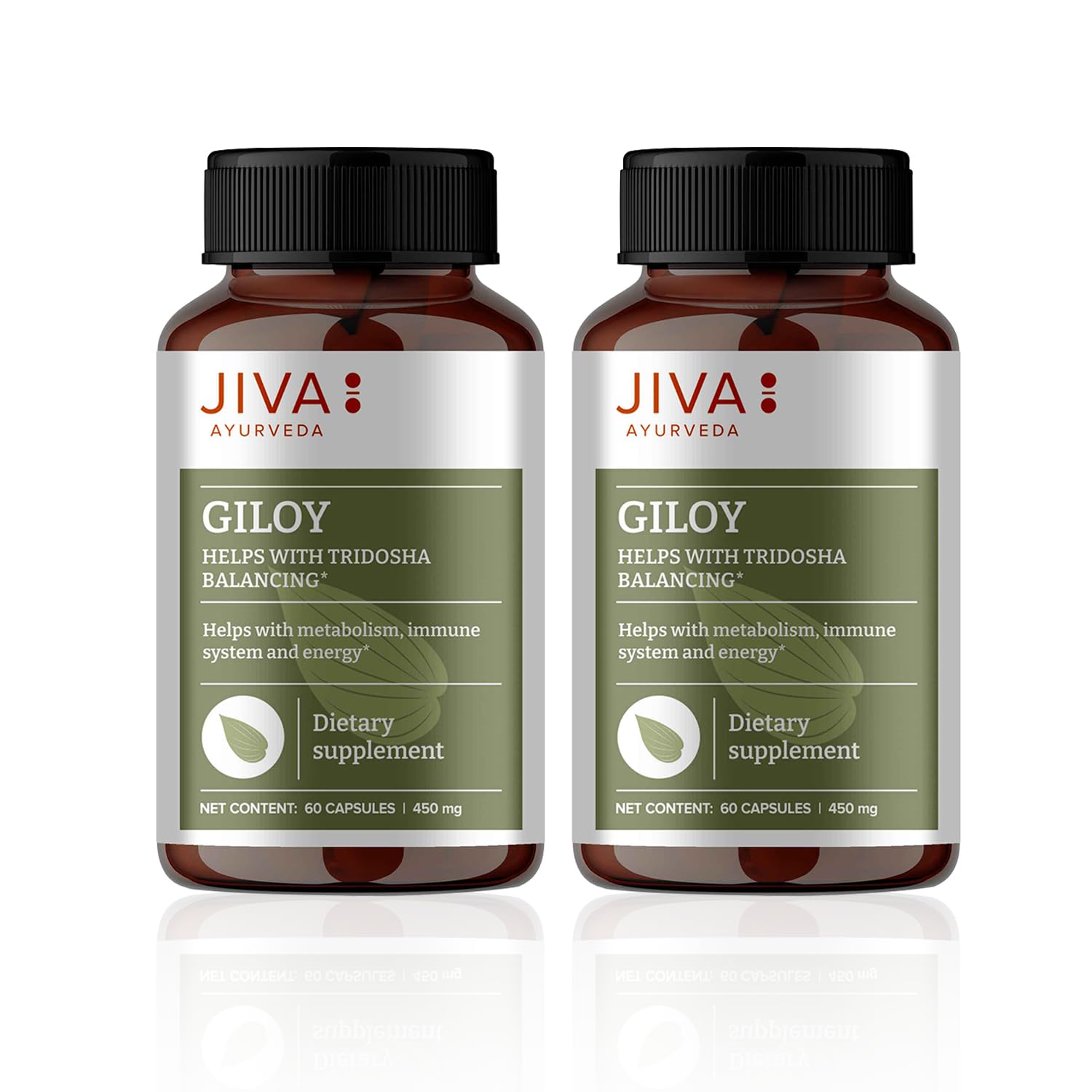 Jiva Giloy Capsule 450 mg, 60 Capsule (Pack of 2)