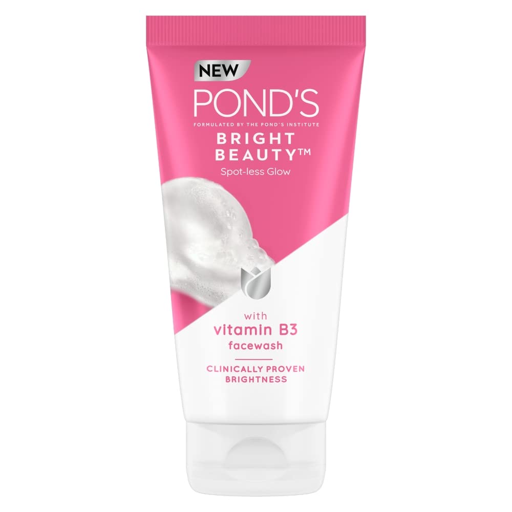 POND'S cream face wash 150 g tube with Bright Beauty label