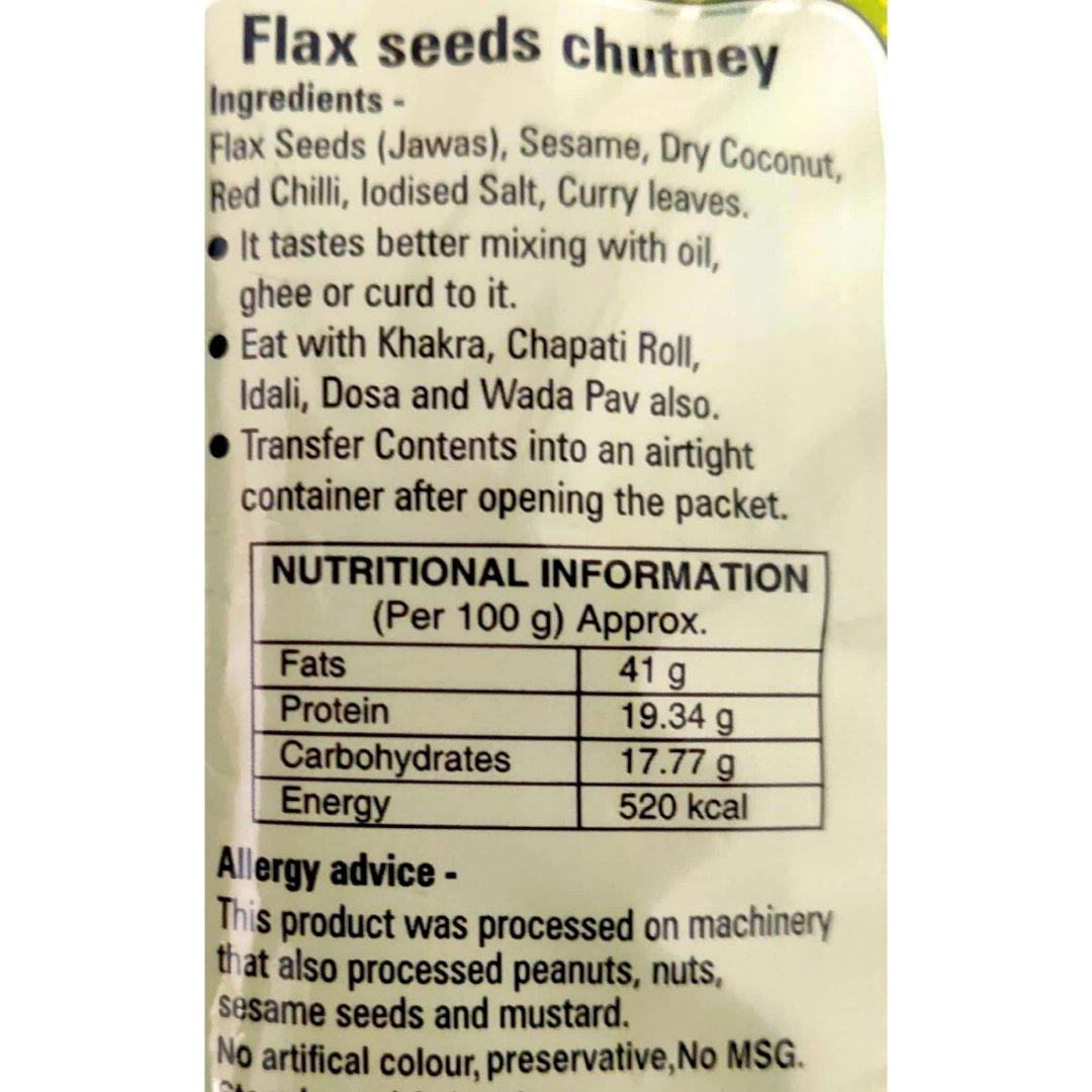 Katdare Jawas (Flax seeds) Chutney-100gm – view 2