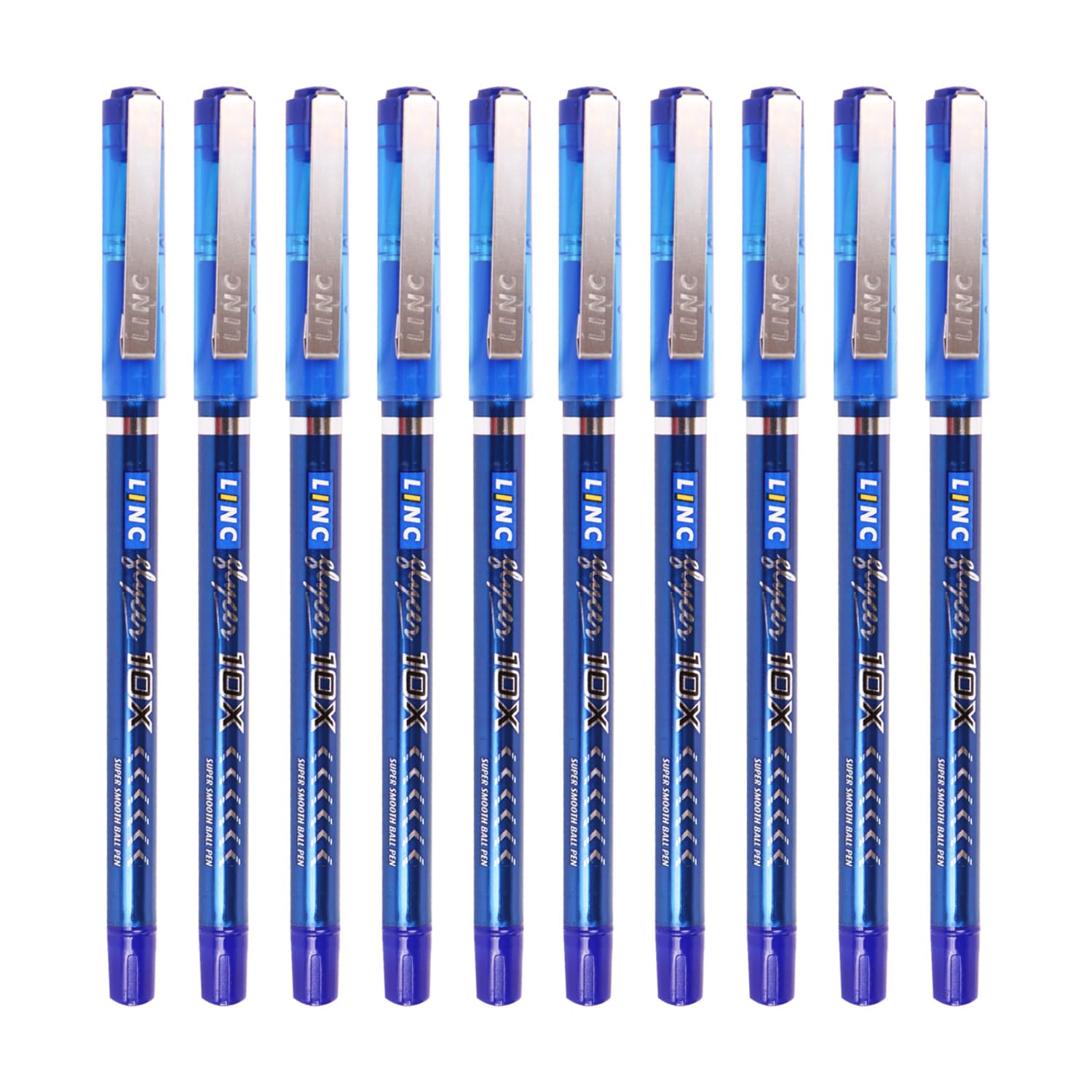 Linc Glycer blue 0.6mm ball pen pack of ten