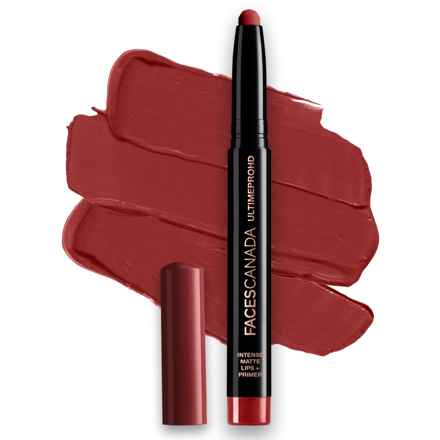 Primer infused FACES CANADA matte lipstick crayon Crushed Berry 04