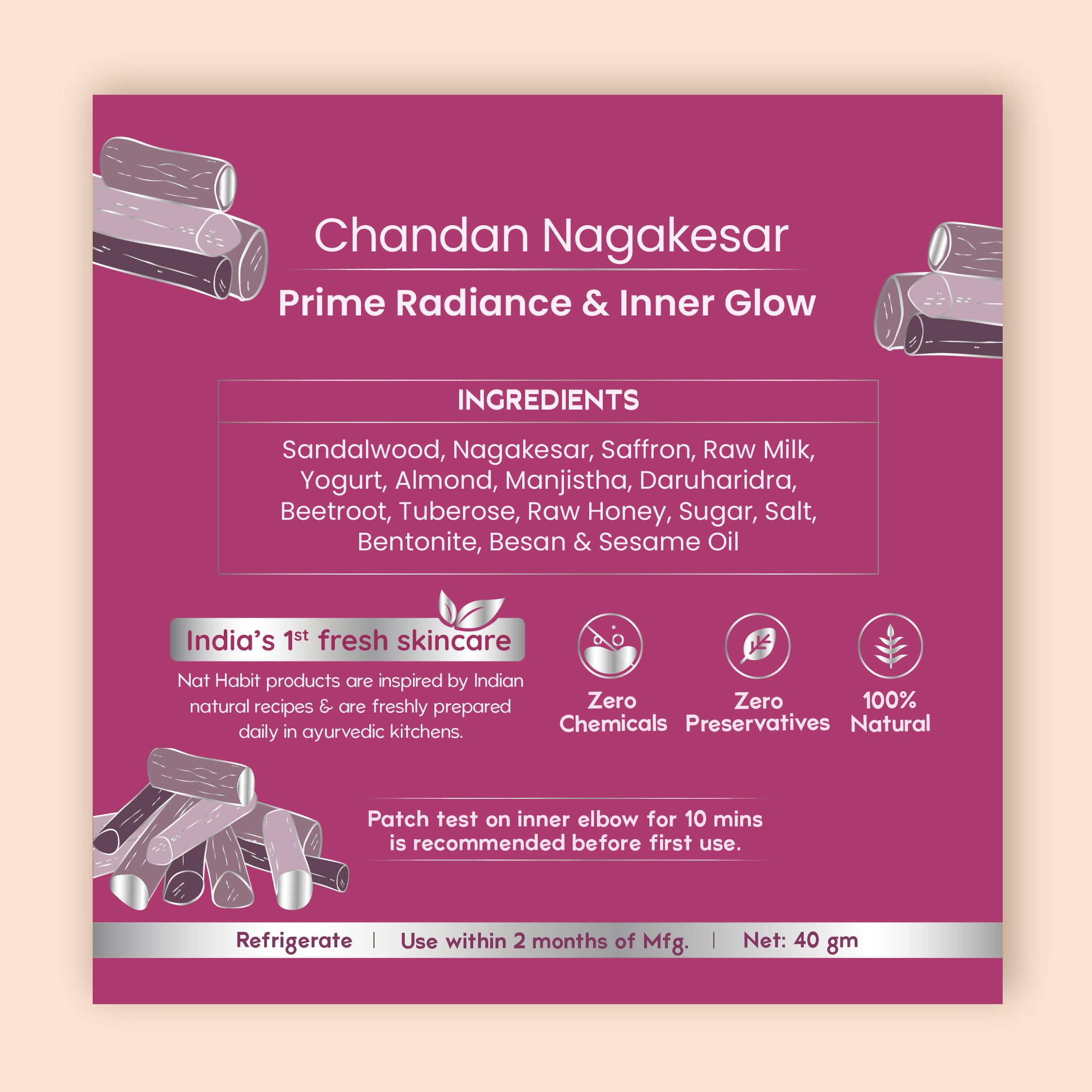 Nat Habit Chandan Nagakesar Face Pack – view 8